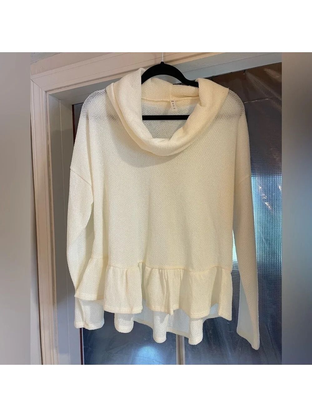 MTS, Woman’s Sz Med, Off white Cow Neck, NWOT